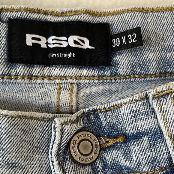 RSQ Light Blue Straight Men Jeans 30/32 - Picture 2 of 4